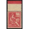 n°112a, variété "chiffres très déplacés", Mouchon 10c rose Type I, neuf ** - TB