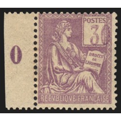 n°115a, variété "chiffres très déplacés" Mouchon 30c violet, neuf * - TB
