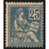 n°118, Mouchon 25c bleu, Type II, neuf ** sans charnière - B/TB