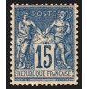 n°101, Sage 15c bleu, papier quadrillé, neuf ** sans charnière - TTB