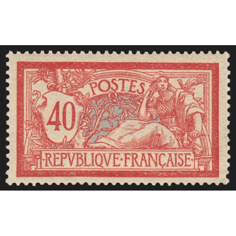 n°119, Merson 40c rouge et bleu, neuf ** sans charnière - SUPERBE
