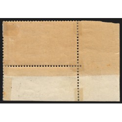 n°119c, variété "sans teinte de fond", Merson 40c rouge et bleu, neuf * - B/TB