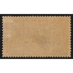 n°120b, variété "centre déplacé", Merson 50c brun et gris, neuf * - TB