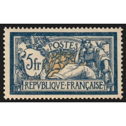 n°123, Merson 5fr bleu et chamois, neuf ** sans charnière - TB