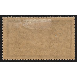 n°123c, variété "centre très déplacé", Merson 5fr bleu et chamois, neuf * - TB