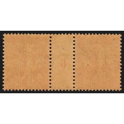 n°129b, paire millésime 6, Semeuse lignée 10c rose, Type III, neuf ** - TB