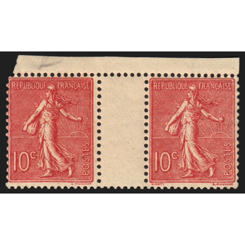 n°129d, variété "signature Roty absente" tenant à normal, neuf ** - TB