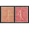 n°129e, variété "impression recto-verso", Semeuse lignée 10c rose, neuf ** - TB