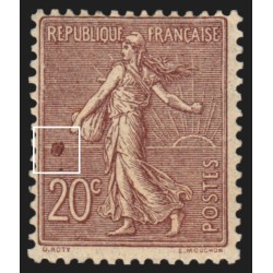 n°131, variété "anneau-lune / goutte d'eau", 20c brun-lilas, neufs * - TB
