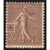 n°131, variété "anneau-lune / goutte d'eau", 20c brun-lilas, neufs * - TB