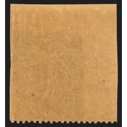 n°130, variété "dentelé sur 1 seul côté" coin de feuille, neuf ** - SUPERBE