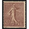 n°131, Semeuse lignée 20c brun-lilas, neuf ** sans charnière - TB