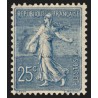 n°132, variété "impression incomplète", Semeuse lignée 25c bleu, neuf ** - TTB