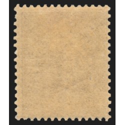 n°132f, variété "anneau-lune", Semeuse lignée 25c bleu, neuf * - TB