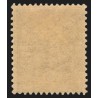 n°132f, variété "anneau-lune", Semeuse lignée 25c bleu, neuf * - TB