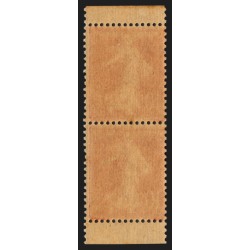 n°135d, paire verticale de carnet, Type I, neuf ** sans charnière - TB