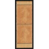 n°135d, paire verticale de carnet, Type I, neuf ** sans charnière - TB