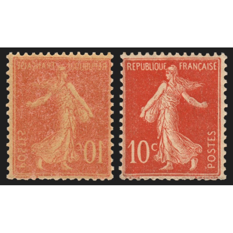 n°135f, variété "impression recto-verso", neuf ** sans charnière - TB