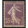 n°136, Semeuse inscriptions maigres, 35c violet-clair, neuf ** signé CALVES TB