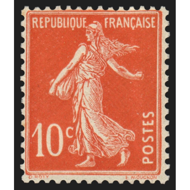 n°137f, Type II, Semeuse 10c rouge, neuf ** sans charnière - TB D'ASPECT