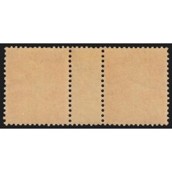 n°141, paire millésime 4, Semeuse camée 30c orange, neuf ** sans charnière - TB