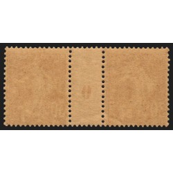 n°141, paire millésime 0, Semeuse camée 30c orange, neuf ** sans charnière - TB