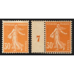 n°141/141a, les 2 nuances, Semeuse 30c orange + foncé, neufs ** sans charnière