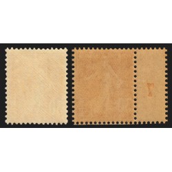 n°141/141a, les 2 nuances, Semeuse 30c orange + foncé, neufs ** sans charnière