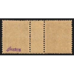 n°142, paire millésime 4, Semeuse 35c violet, neuf ** sans charnière - TB