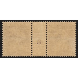 n°142, paire millésime 0, Semeuse 35c violet, neuf ** sans charnière - TB