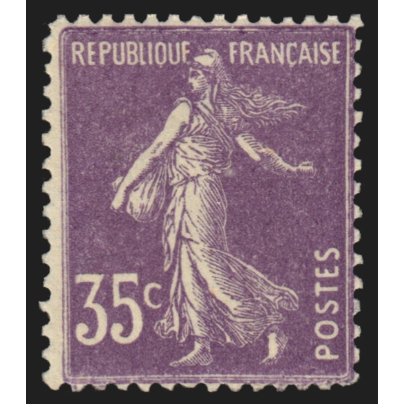 n°142b, Semeuse 35c violet, Type II, neuf ** sans charnière - TB