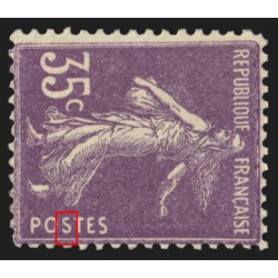 n°142b, Semeuse 35c violet, Type II, neuf ** sans charnière - TB