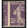 n°142, variété "piquage à cheval", Semeuse 35c violet, neuf ** - SUPERBE