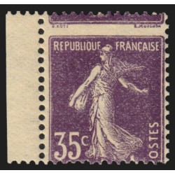 n°142, variété "piquage à cheval", Semeuse 35c violet, neuf ** - TB