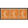 n°158f, variété "anneau-lune", Semeuse 5c orange, neuf ** - SUPERBE