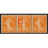 n°158f, variété "anneau-lune", Semeuse 5c orange, neuf ** - SUPERBE