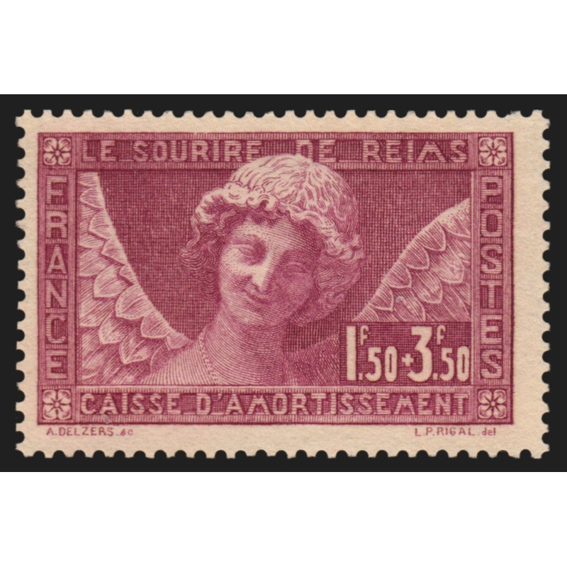 n°256, Sourire de Reims 1930, neuf ** sans charnière - TB