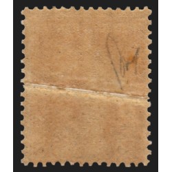 n°158, variété "pli accordéon", Semeuse 5c orange, neuf * - SUPERBE
