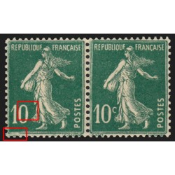 n°159, variété "sans le C de 10c" et "signature ROTY absente", neuf ** SUPERBE