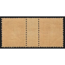 n°160, paire millésime 1, Semeuse 30c rouge, neufs ** sans charnière - TB