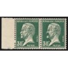 n°174, variété "moustache" tenant à normal, Pasteur 30c vert, neuf ** SUPERBE