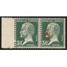 n°174, variété "moustache" tenant à normal, Pasteur 30c vert, neuf ** SUPERBE