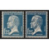 n°180/180a, les 2 nuances, Pasteur 1fr25 bleu + bleu-noir, neufs ** - TB