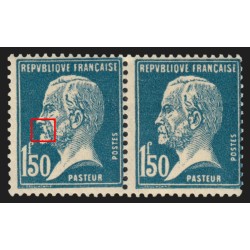 n°181, variété "sans moustache" tenant à normal, Pasteur, neuf * infime - TB