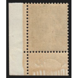 n°188, Semeuse 10c vert avec bandelette Phéna 1924, neuf ** sans charnière - TB