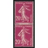 n°190e, variété "Types III et V se tenant verticalement", neufs * avec ch. - TB
