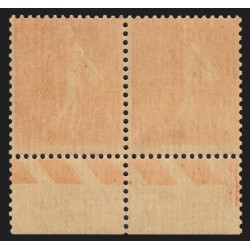 n°203a, variété "8c au lieu de 80c" tenant à normal, 80c rouge, neufs ** - TB