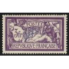 n°206c, variété "centre déplacé", Merson 3fr violet et bleu, neuf * - SUPERBE