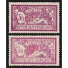 n°240, variété "centre déplacé et très pâle" + normal, neufs * trace de ch. TB