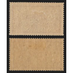 n°240, variété "centre déplacé et très pâle" + normal, neufs * trace de ch. TB